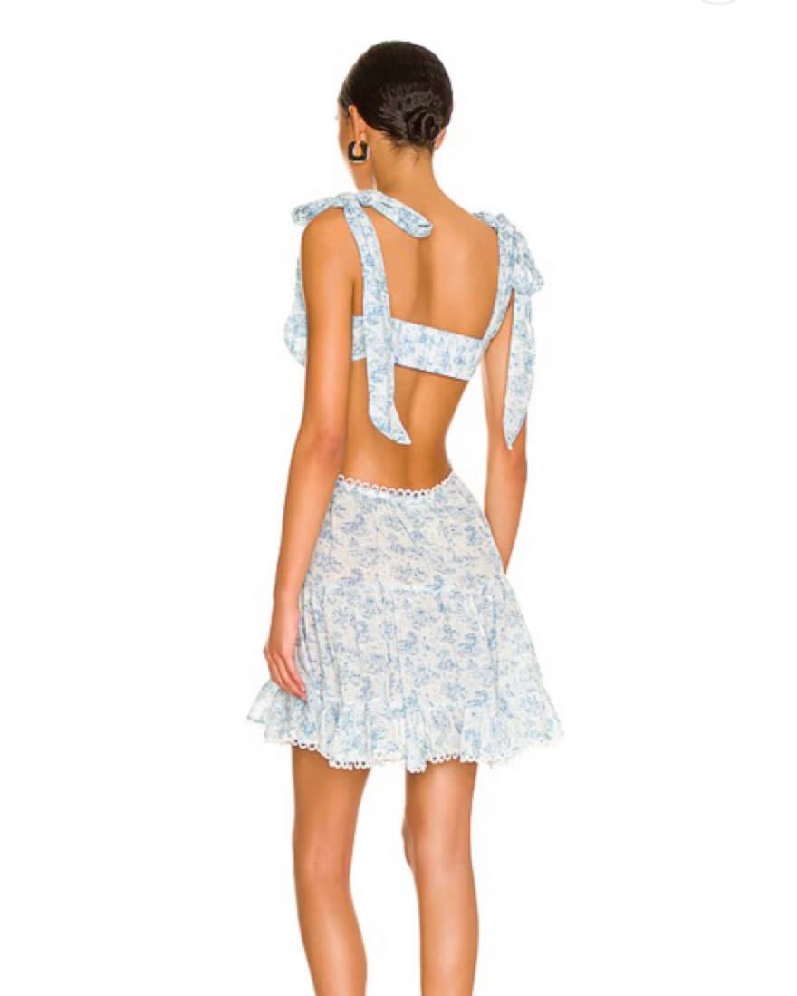 Revolve Tularosa Olynne Mini Dress Blue - Image 2