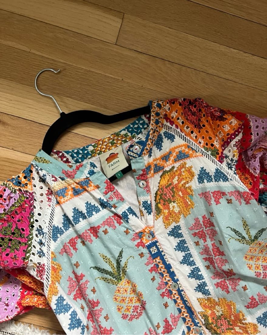Farm Rio Vibrant Floral Maxi Dress - Image 3