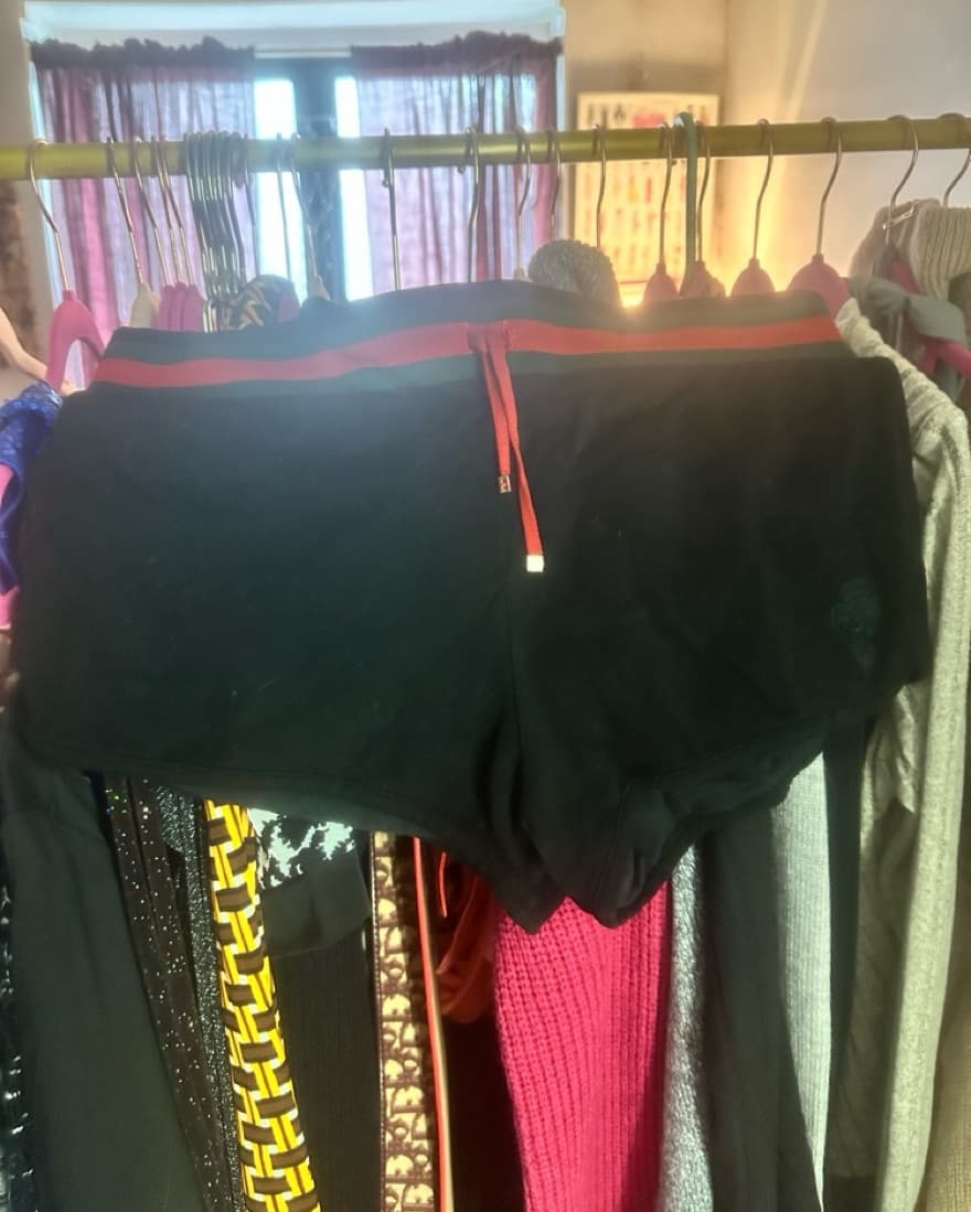 black Gucci shorts - Image 1