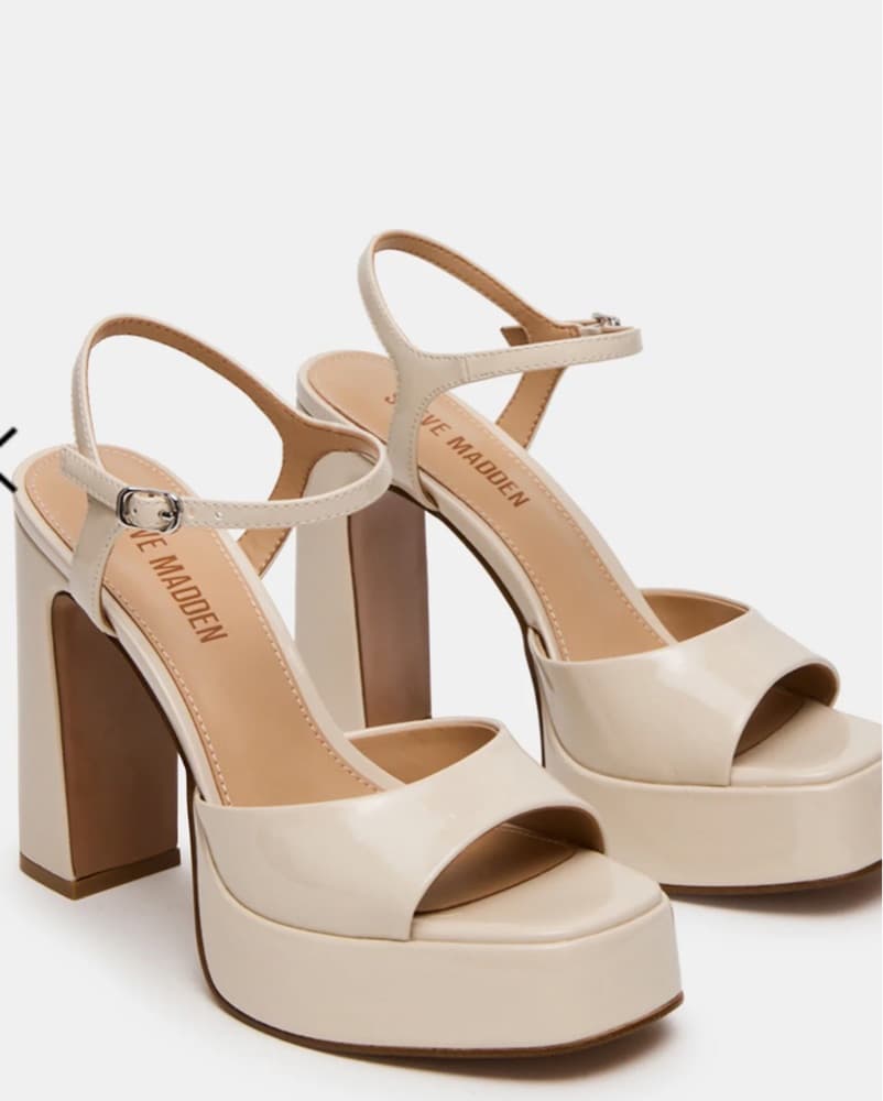 Steve Madden Liandra Bone Patent Heels - Image 2