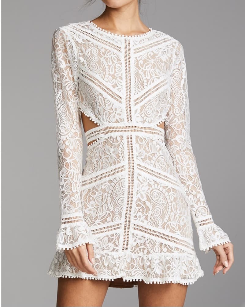 For Love And Lemons White Lace Dress - Image 3