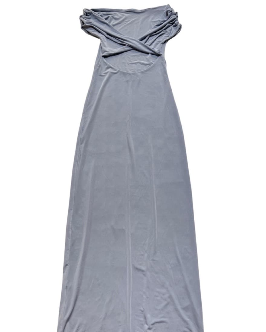 Meshki - Blue Off Shoulder Maxi Dress - Image 3