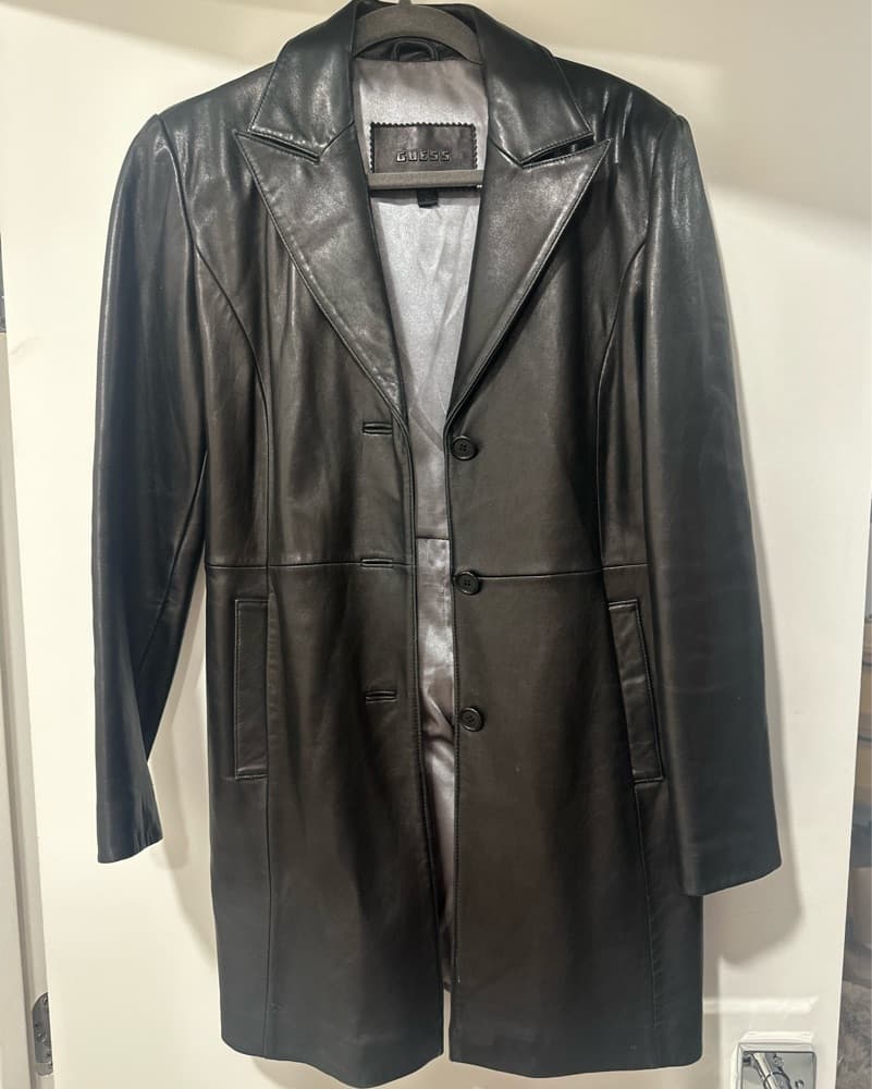 Vintage Guess Genuine Leather Jacket - Image 1