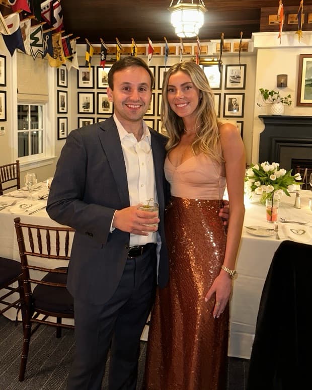 Gold Brown Cocktail Dress - Image 3