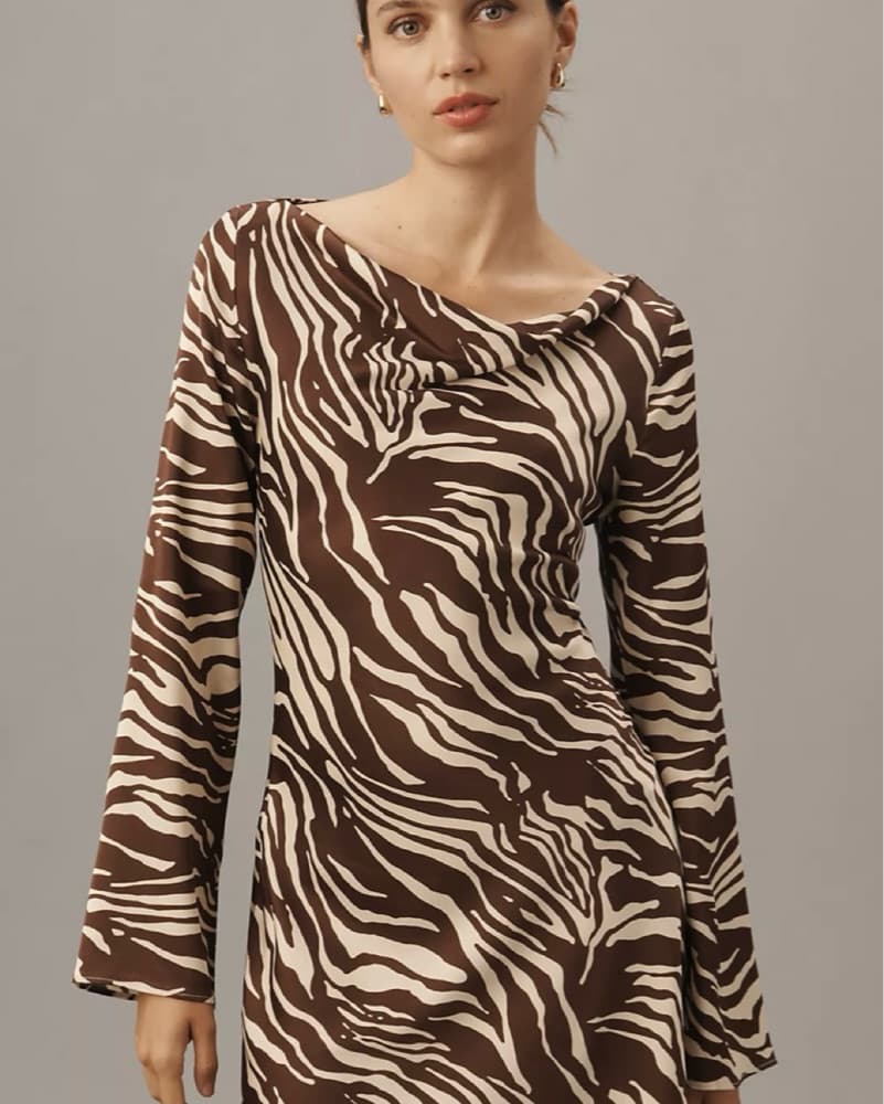 Reformation Pike Zebra Dress - Image 1