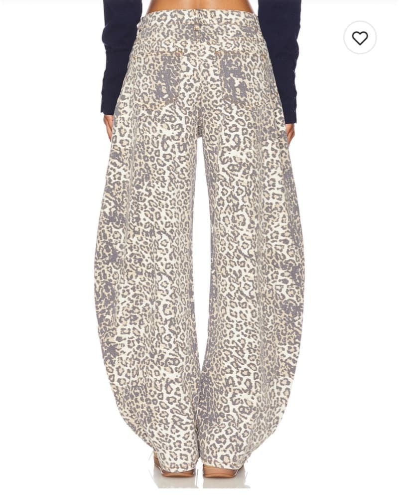 Lioness Leopard Horse Shoe Jean - Image 1