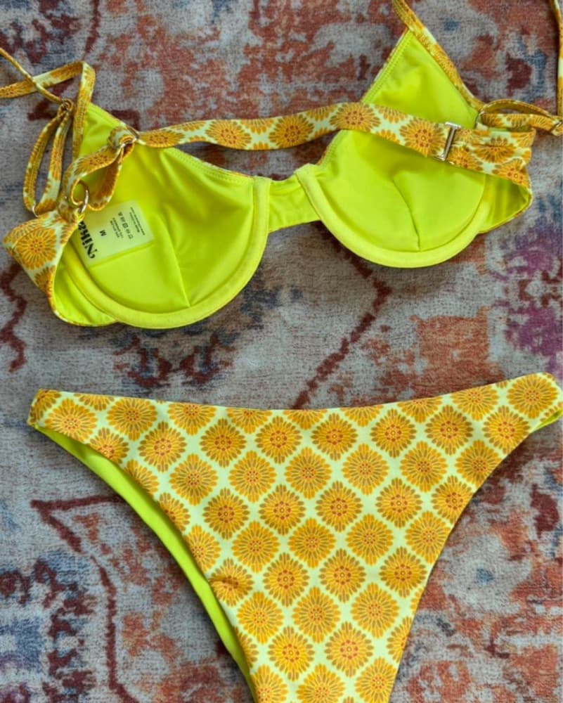 NIKA swim yellow flower bikini  - Image 4