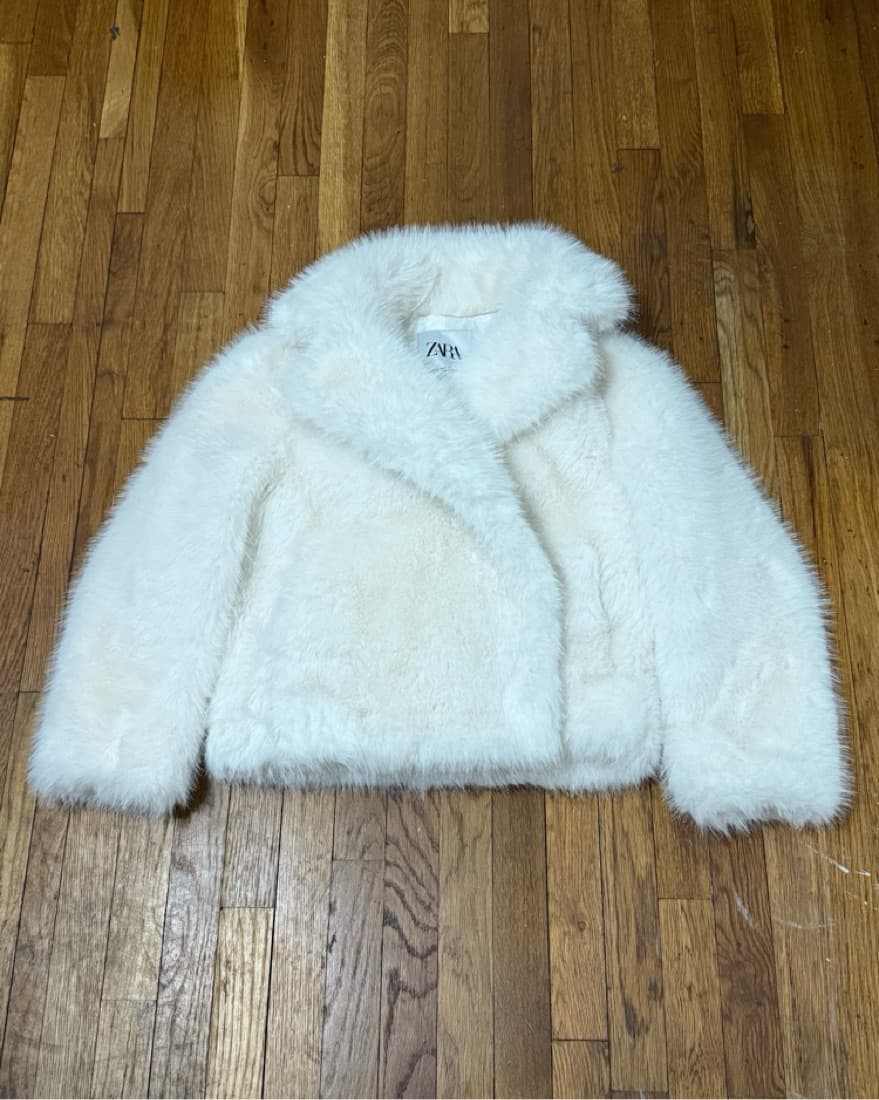 Zara Faux Fur Jacket ZW Collection - Image 6