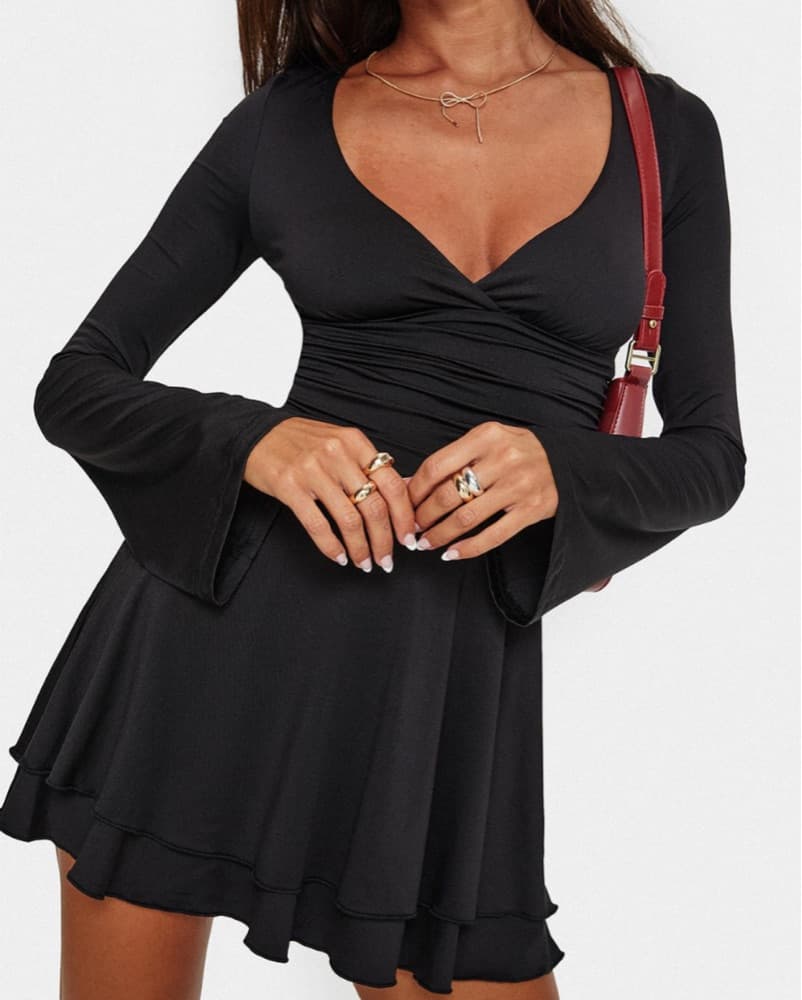 Long sleeve mini dress - Image 1
