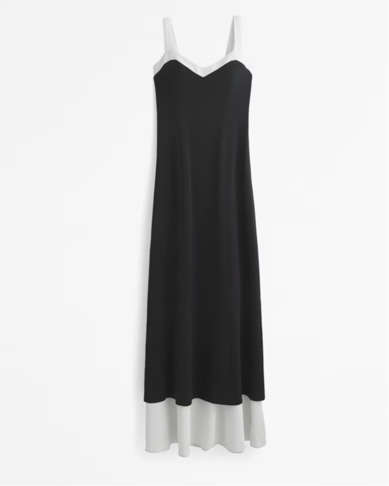 Black Tie Back Maxi Dress  - Image 1