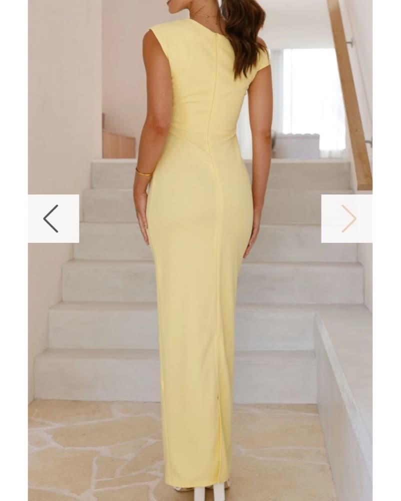Lilah Maxi Dress- Yellow BillyJ Boutique - Image 3