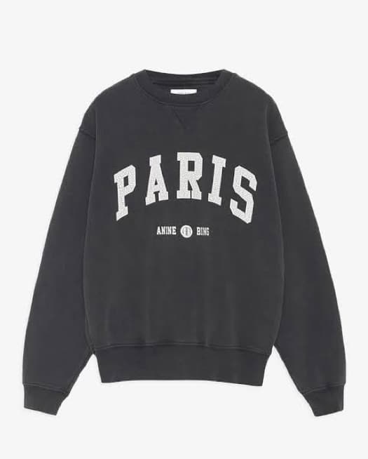 Anine Bing Paris Crewneck Sweatshirt - Image 3