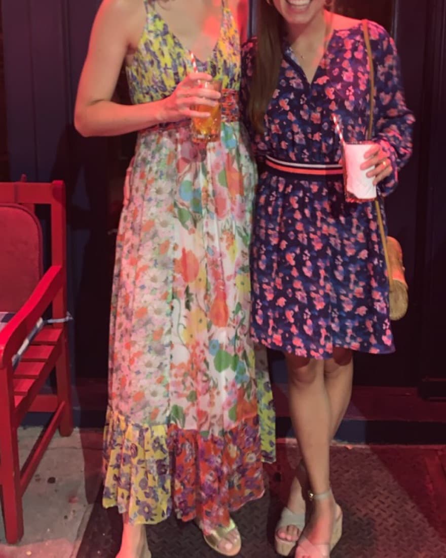 Floral Anthropologie Midi Dress - Image 1
