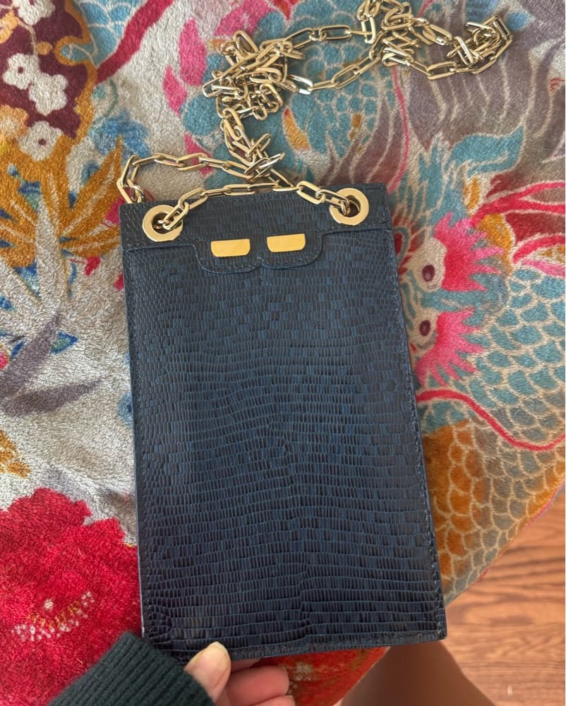 Mavu Blue Crocodile Bag - Image 1