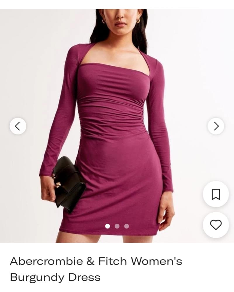 Abercrombie & Fitch Magenta Dress - Image 1