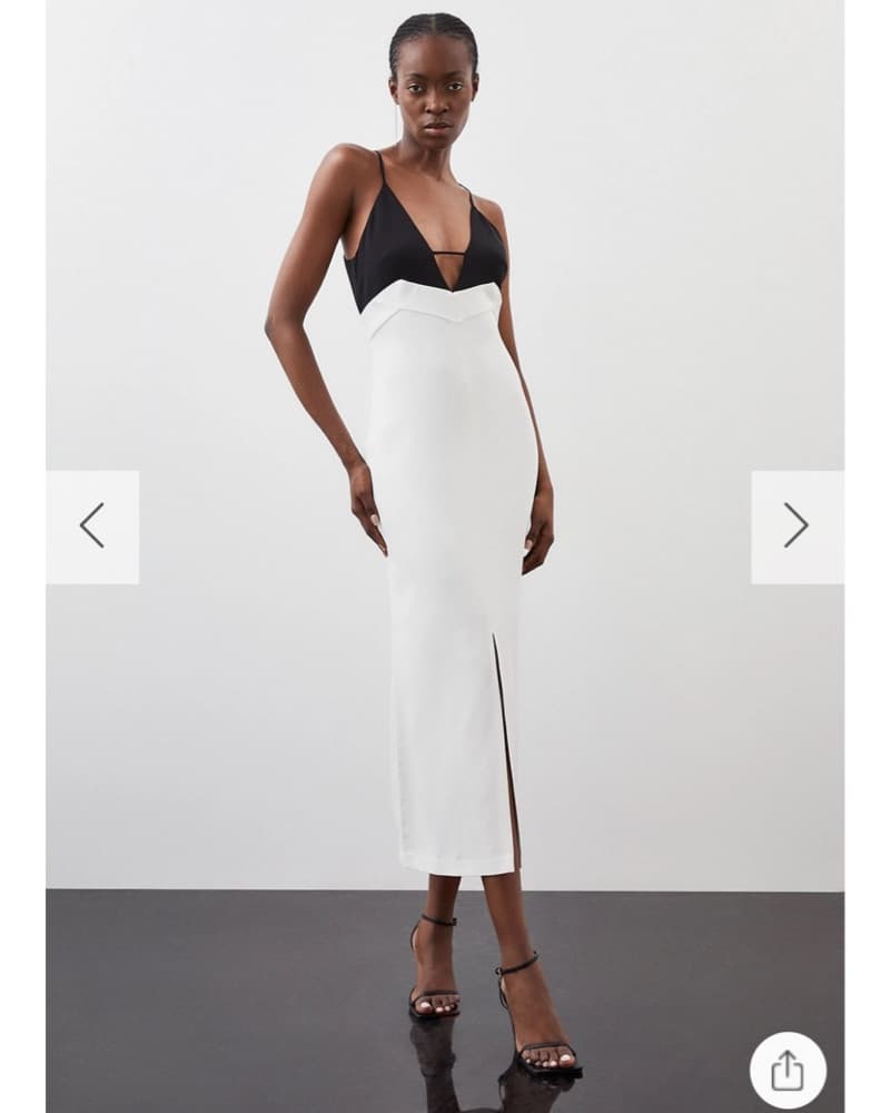 Karen Millen Contrast Midi - Image 1