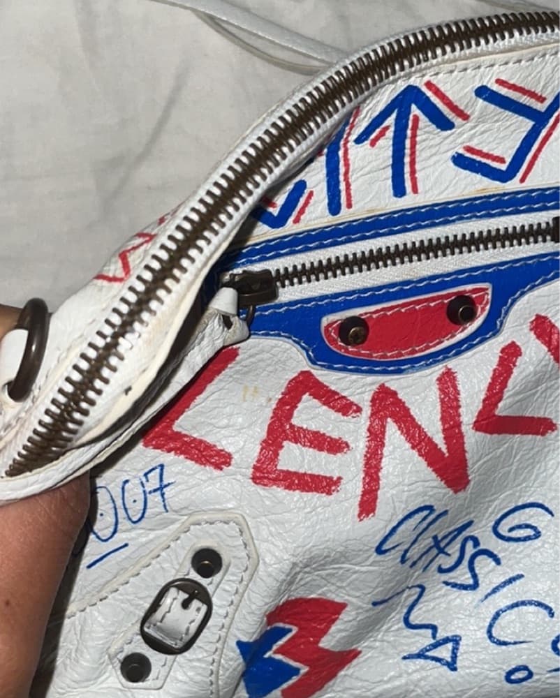 Balenciaga Agneau Classic Graffiti Repor - Image 2