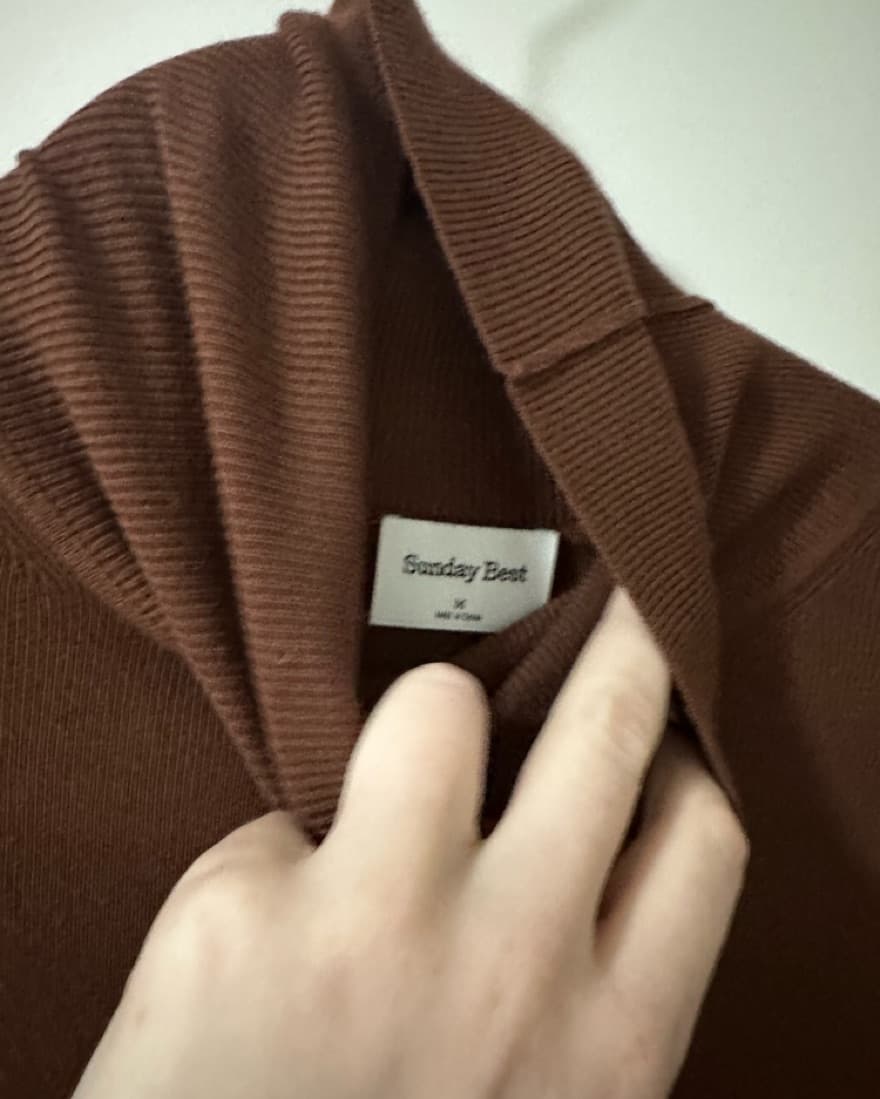 Brown Turtleneck Dress - Image 3