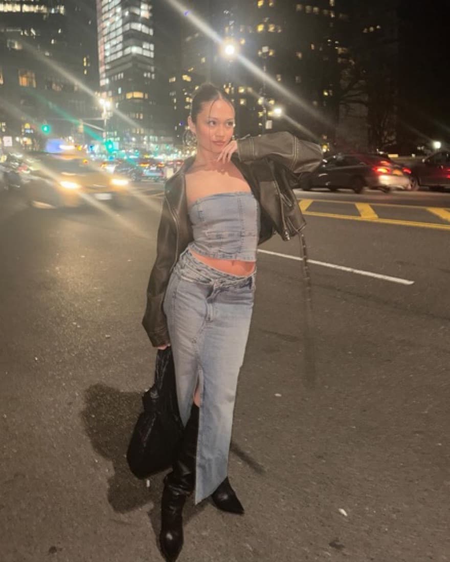 Denim Skirt Set - Image 1