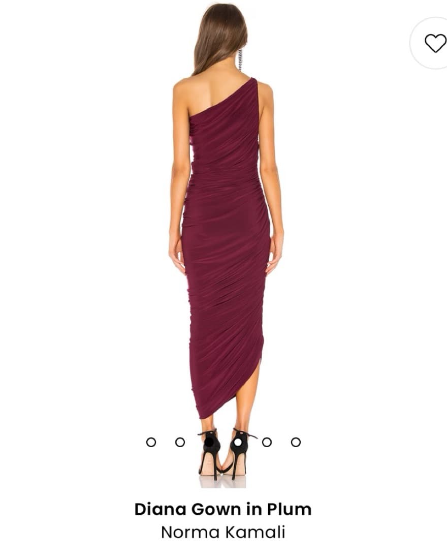 Norma Kamalia Diana Gown in Plum  - Image 2