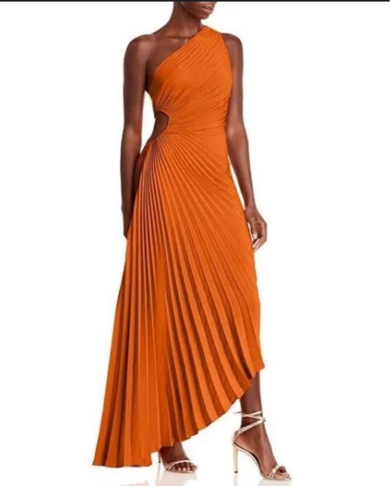 Beautiful ALC LTD Delfina Pleated Dress - Image 3