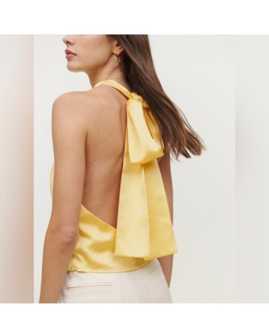 Reformation  Amelie Yellow Top - Image 2