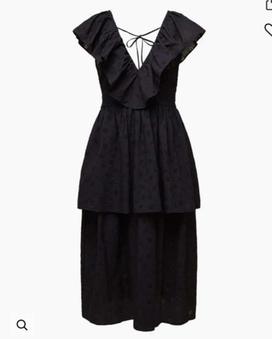 WeWoreWhat Slit Front Eyelet Ruffle Midi - Image 5