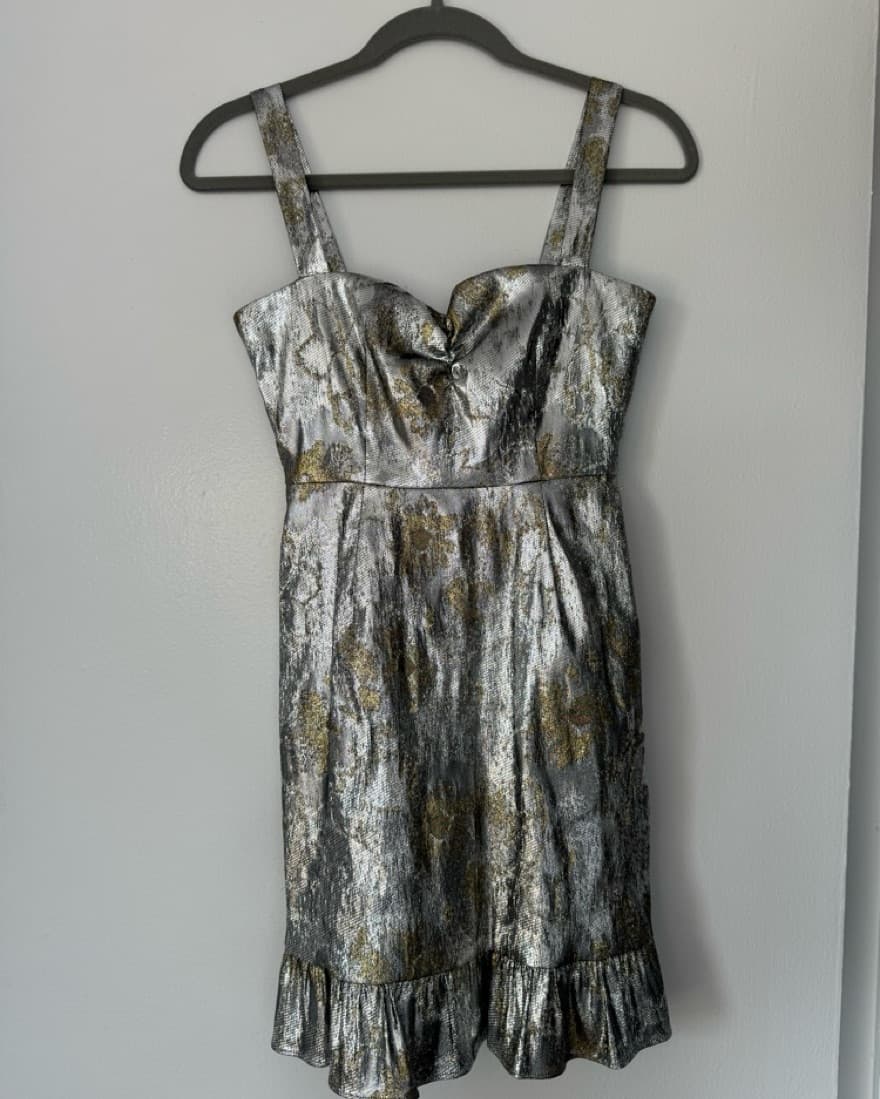 Cynthia Rowley Metallic Mini Dress - Image 3