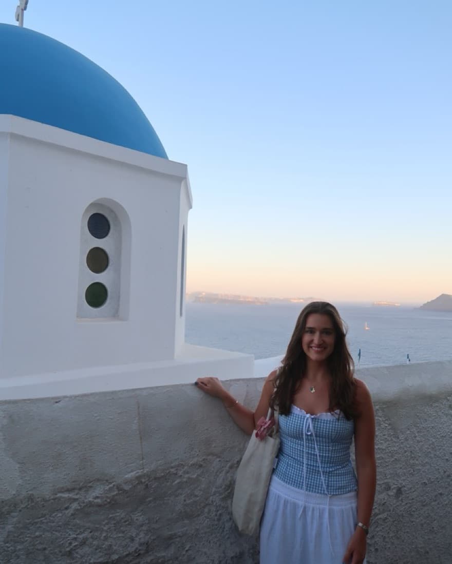 Cute Blue Top Perfect For Europe/Greece - Image 2