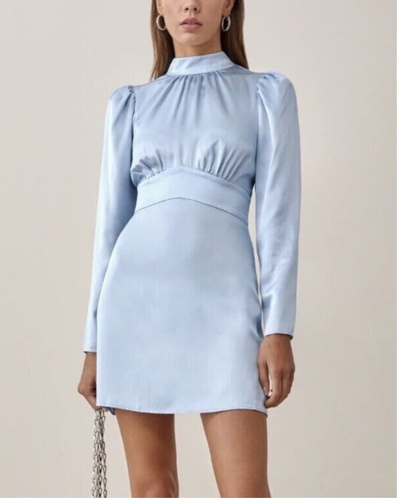Reformation Samuel Silk Dress - Image 5