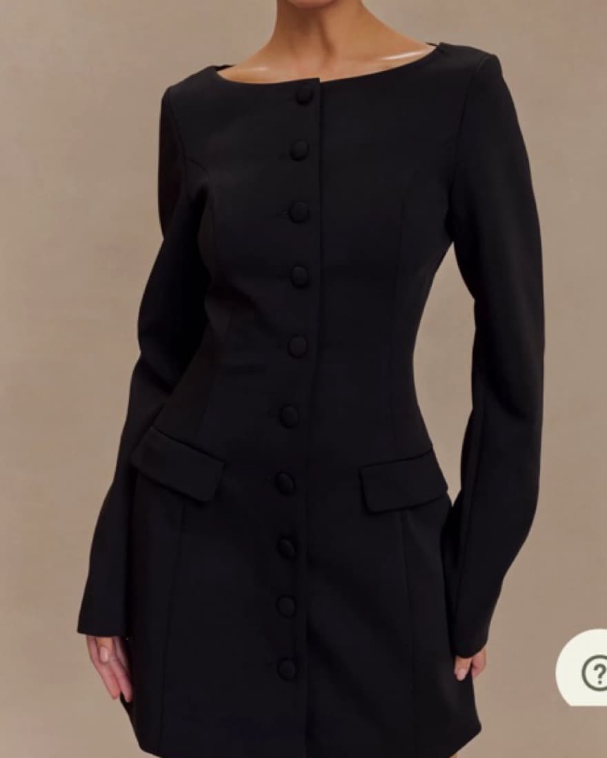MESHKI Black mini Dress - Image 3