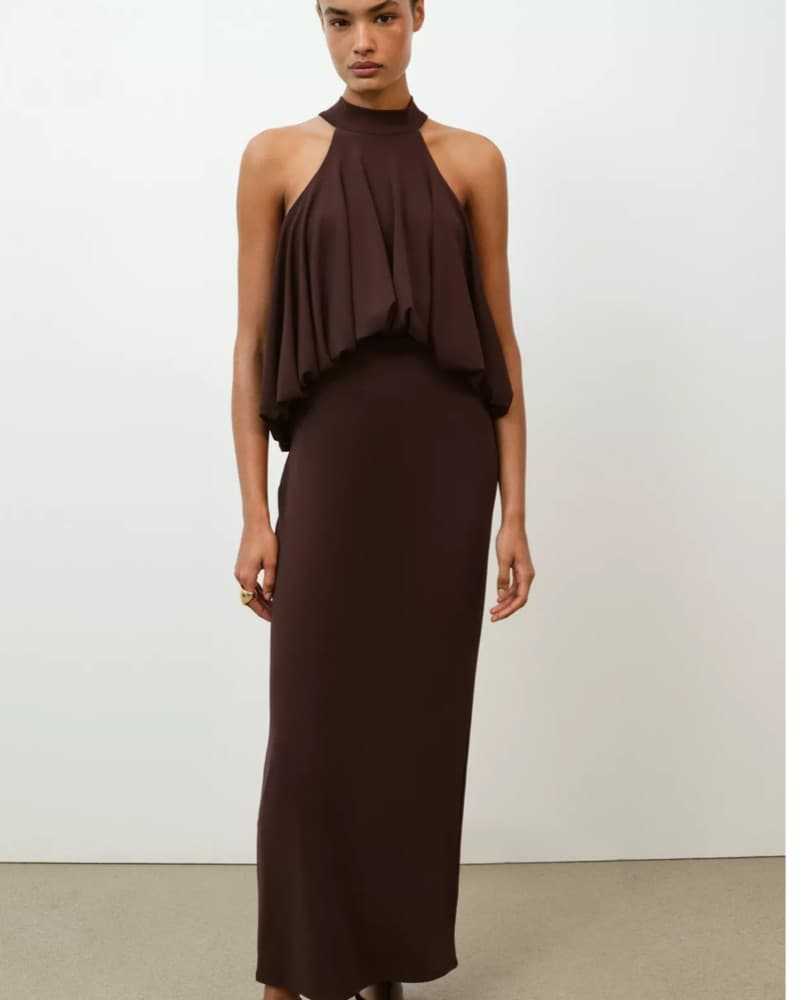 Brown Zara Maxi Dress - Image 1