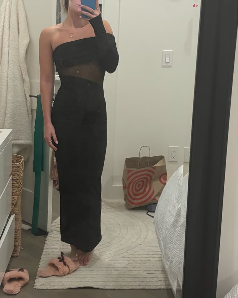 Asos Maxi dress- Mesh Cut Out  - Image 2
