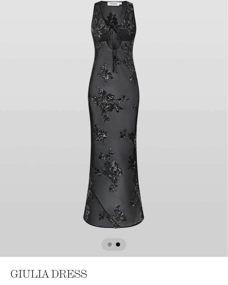 Rat & boa Giulia Sequin Maxi Dress - Image 2