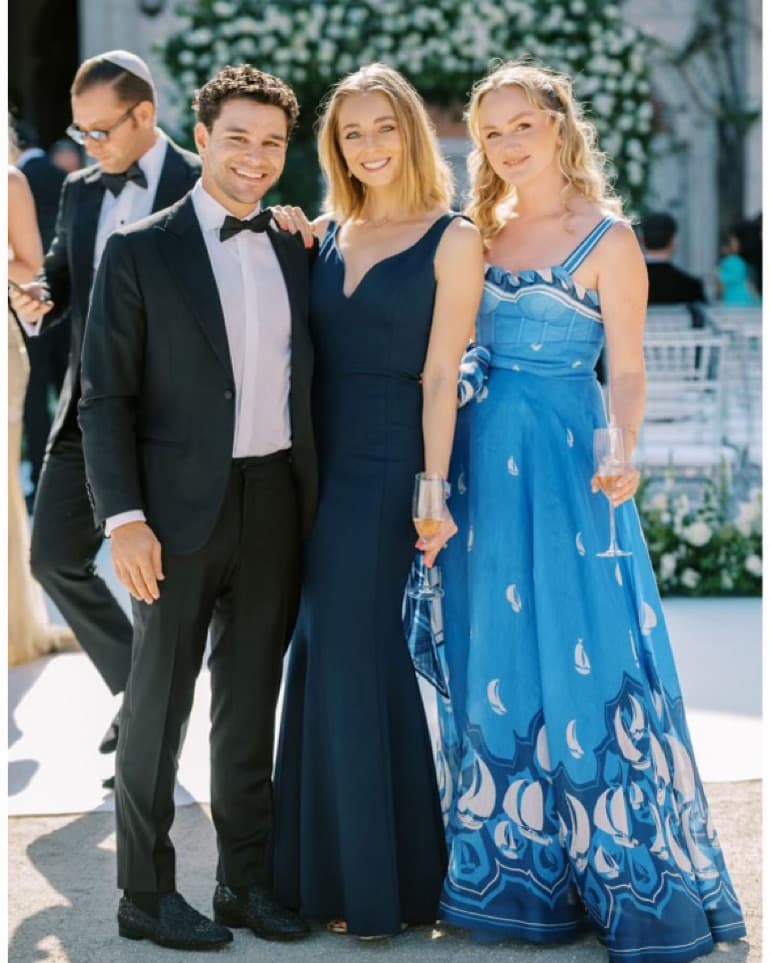 Zimmermann Navy Blue Printed Gown - Image 3