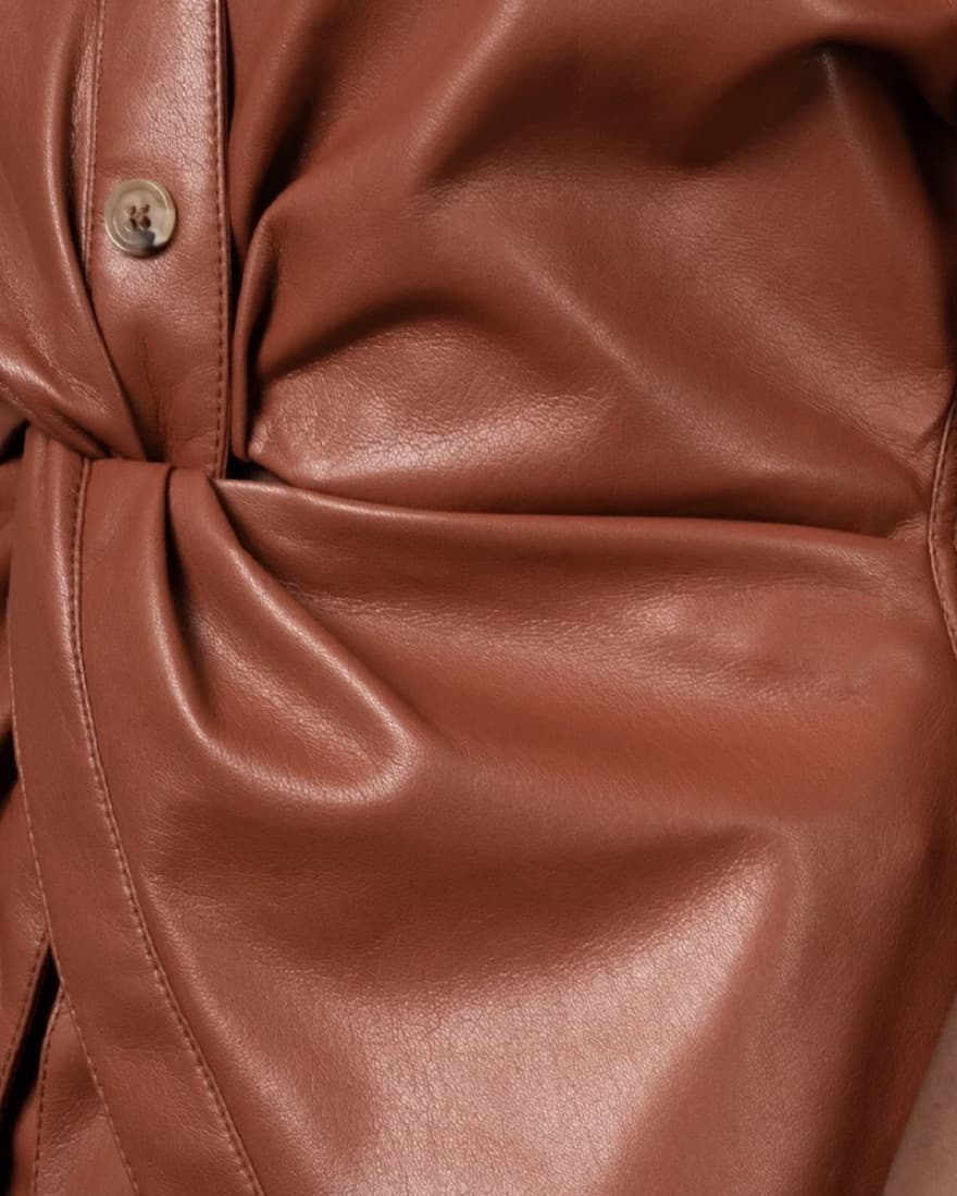 Nanushka Leather Twist Top - Image 3