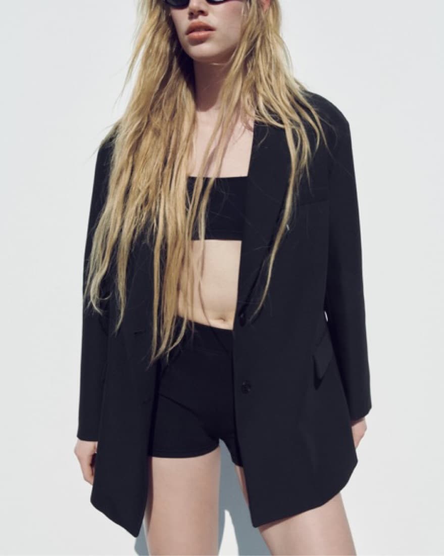 Oversized Black Blazer - Image 2