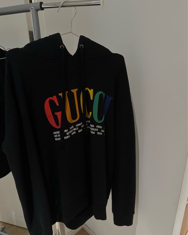 Black Oversized Gucci Hoodie - Image 1