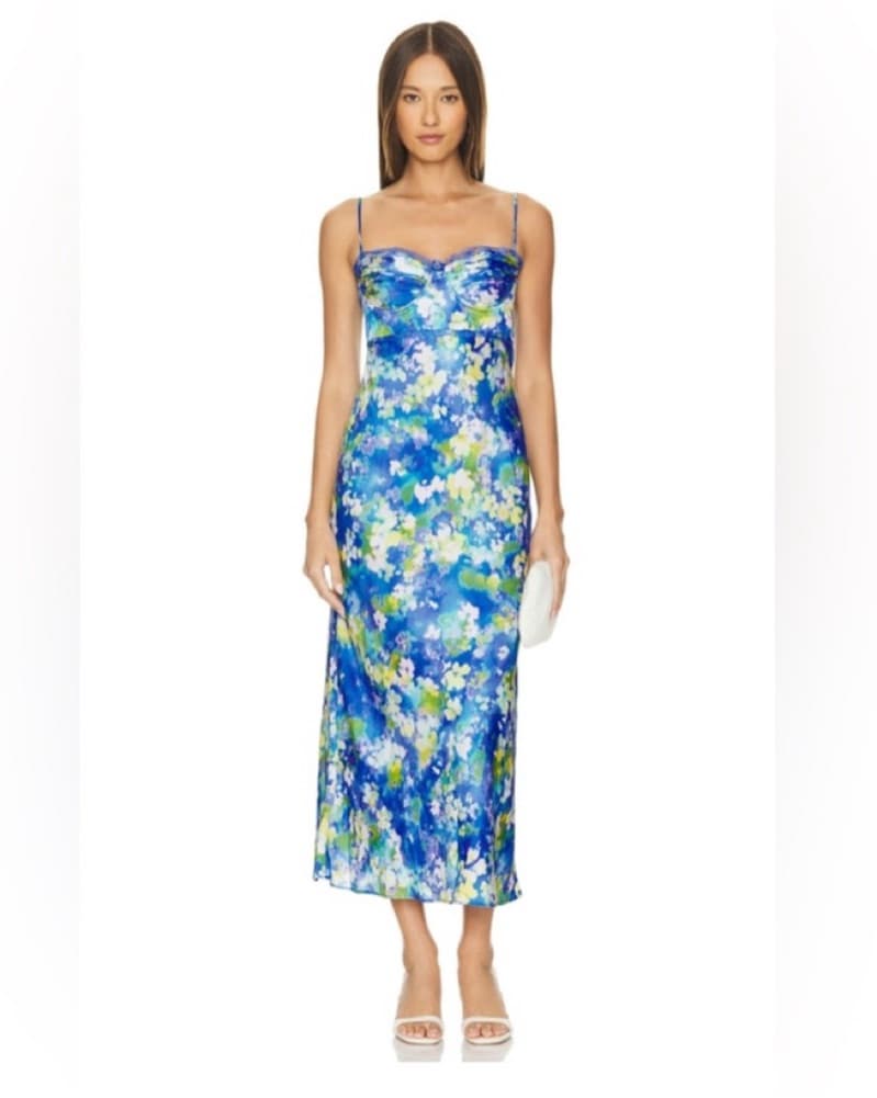 Vibrant Florianne Floral Stain Dress - Image 1