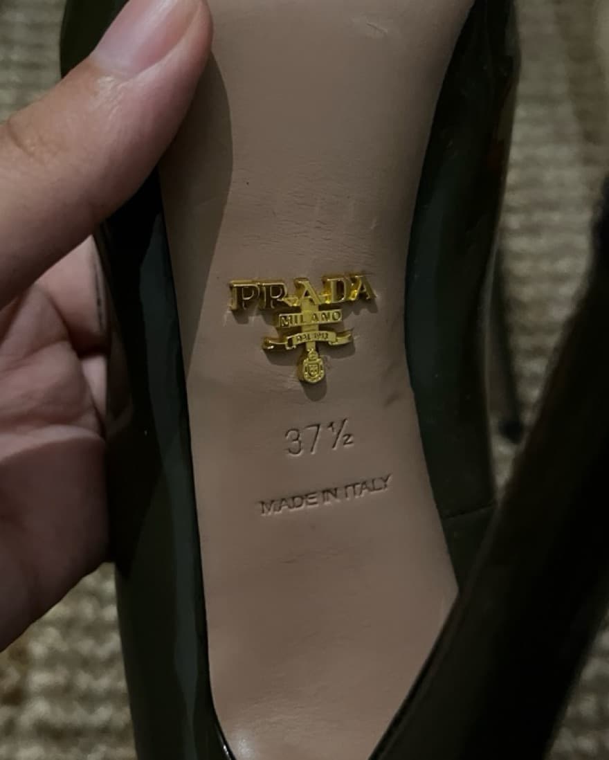 Prada Olive Green Pumps - Image 5