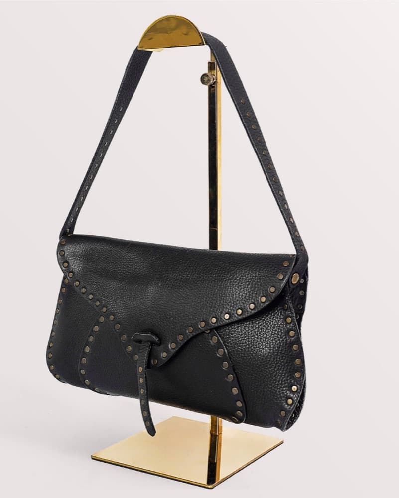 Céline Vintage Studded Shoulder Bag - Image 2