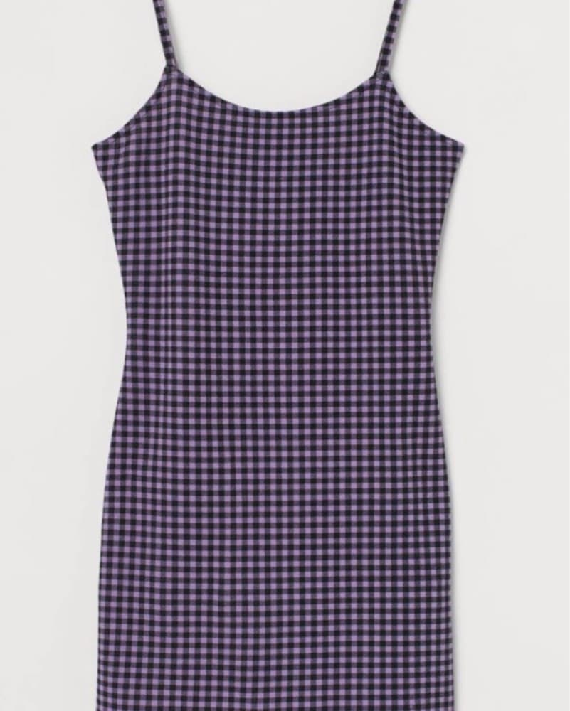Gingham Bodycon Dress - Image 2