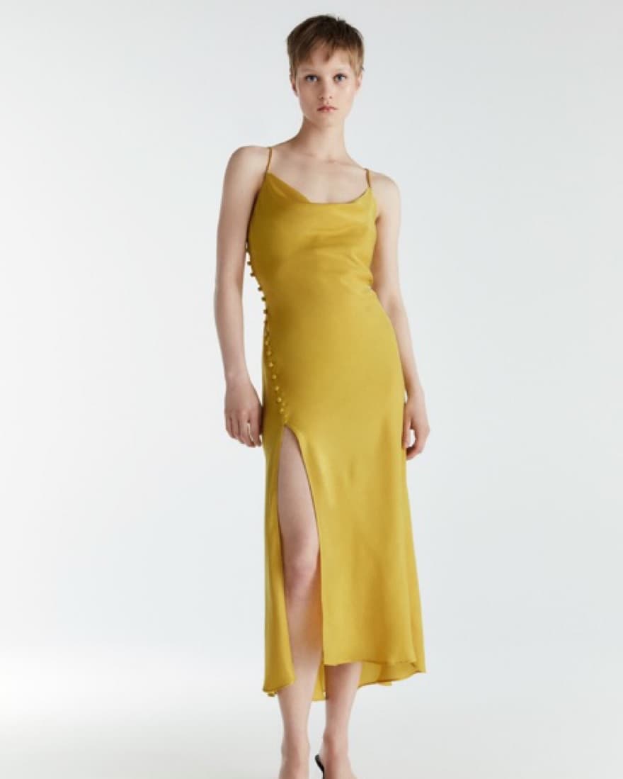Satin Lingerie Style Dress - Image 1