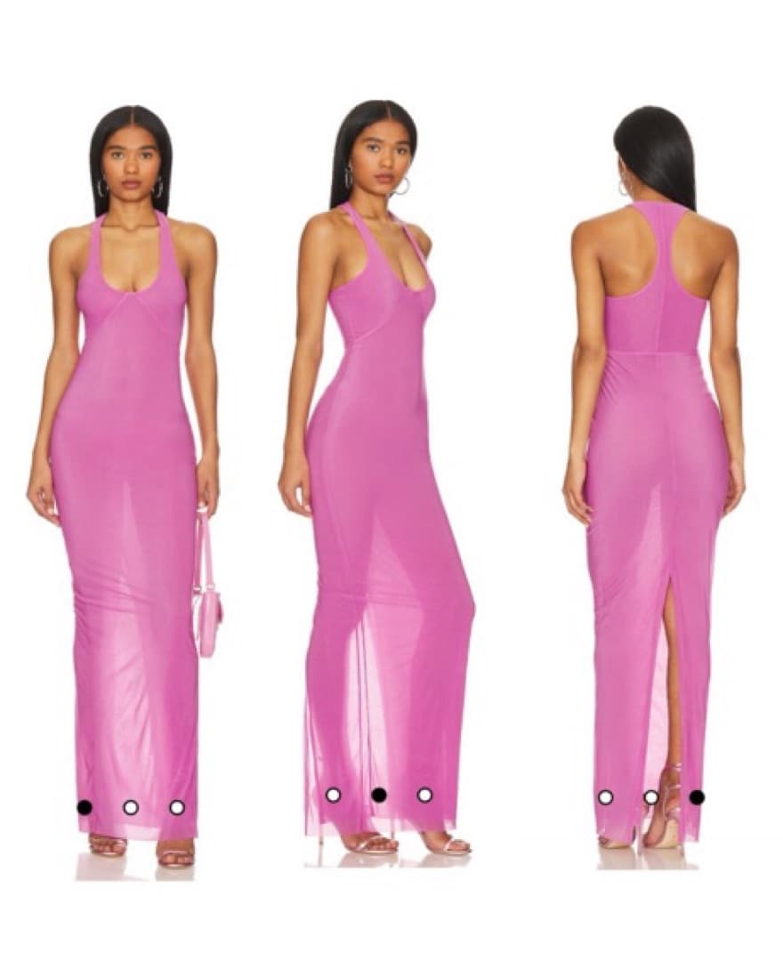 Semi-sheer Pink H:ours Dress  - Image 2