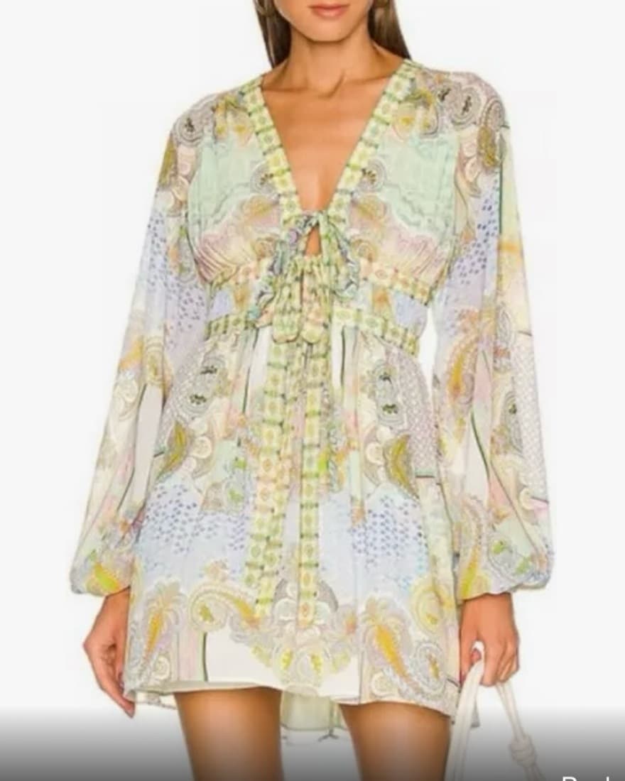 Alexis Tesse Printed Gauze Minidress  - Image 2