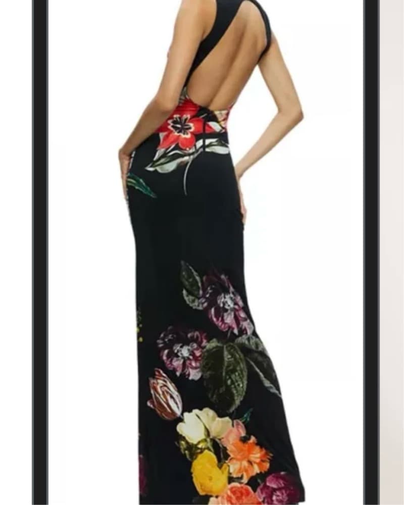 Vibrant Floral Print Maxi Dress - Image 4