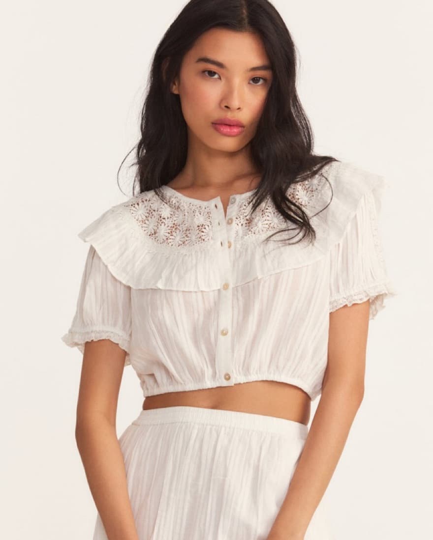 LoveShackFancy Elania Top NWT - Image 1
