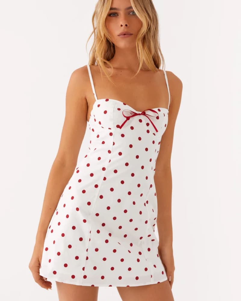 Peppermayo Perla Mini Polka Dot Dress - Image 1