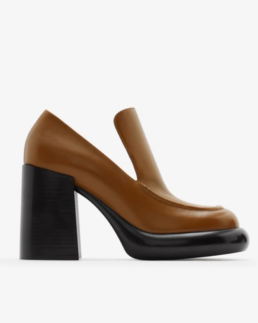 Burberry Leather Wedge Heel Loafer Hazel - Image 1