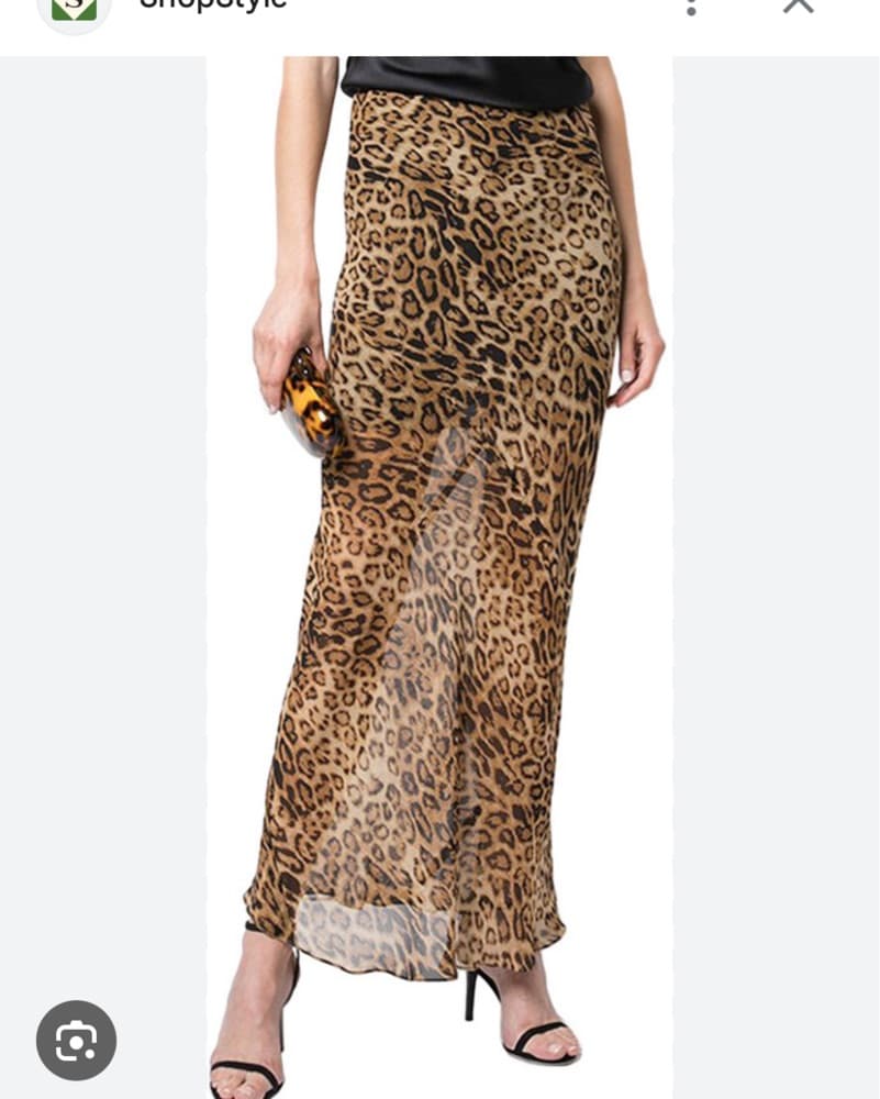 Nili Lotan Ella leopard Print Skirt  - Image 2